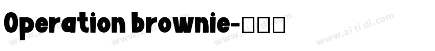 Operation brownie字体转换
